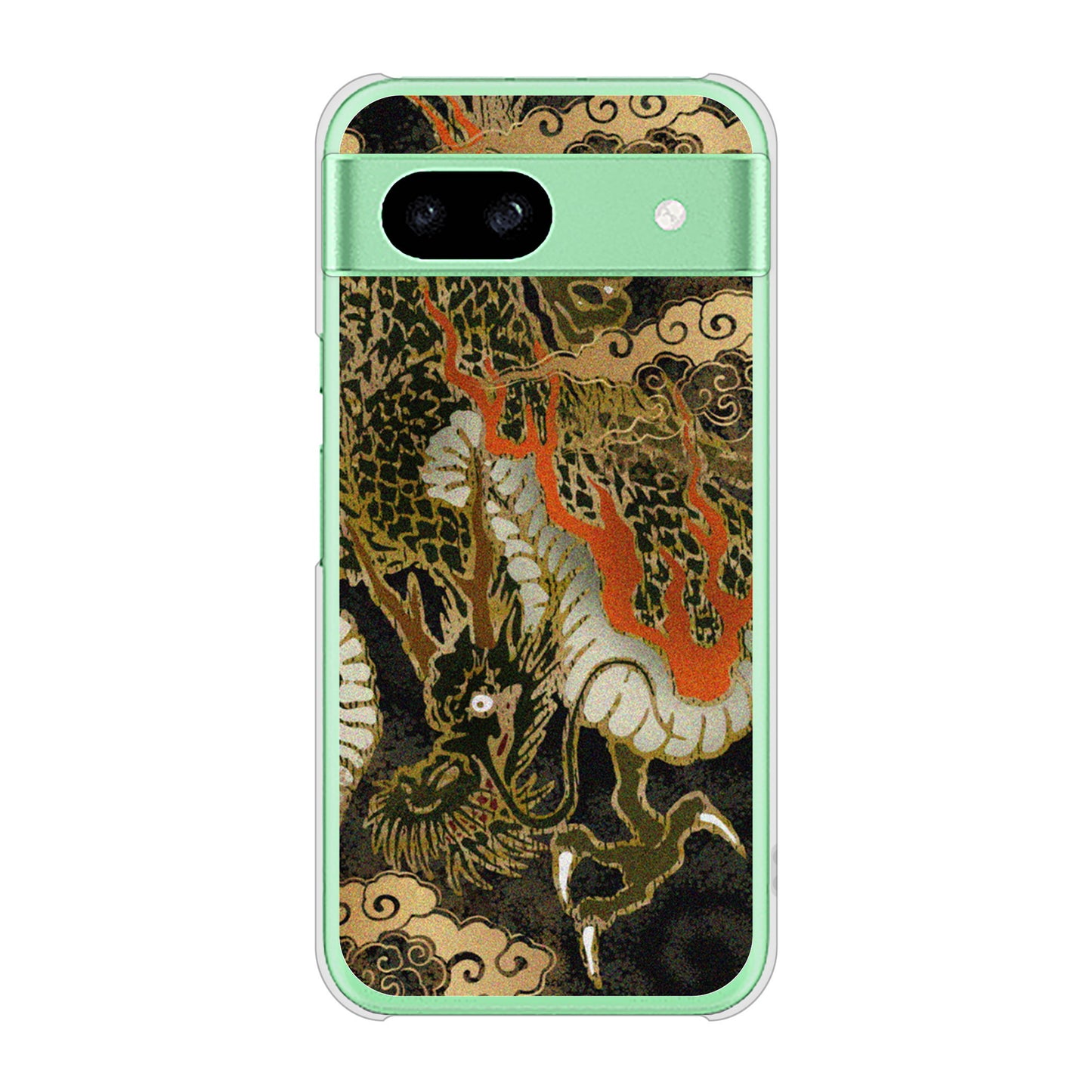 Google Pixel 8a 高画質仕上げ 背面印刷 ハードケース 【558 いかずちを纏う龍】