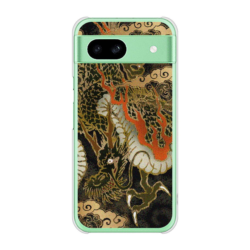 Google Pixel 8a 高画質仕上げ 背面印刷 ハードケース 【558 いかずちを纏う龍】