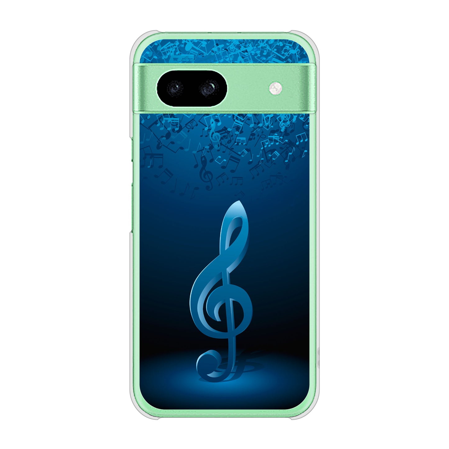 Google Pixel 8a 高画質仕上げ 背面印刷 ハードケース音符