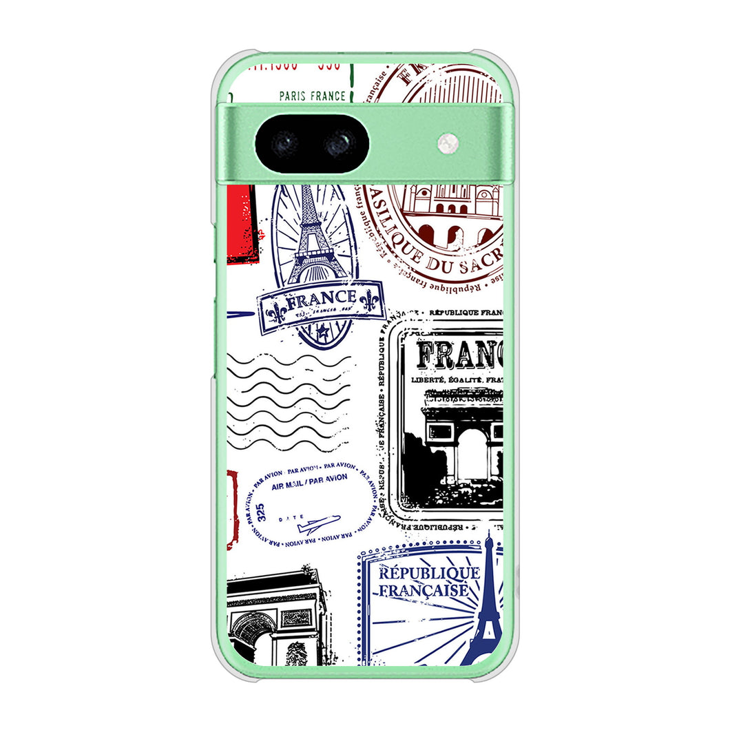 Google Pixel 8a 高画質仕上げ 背面印刷 ハードケースLOVE フランス