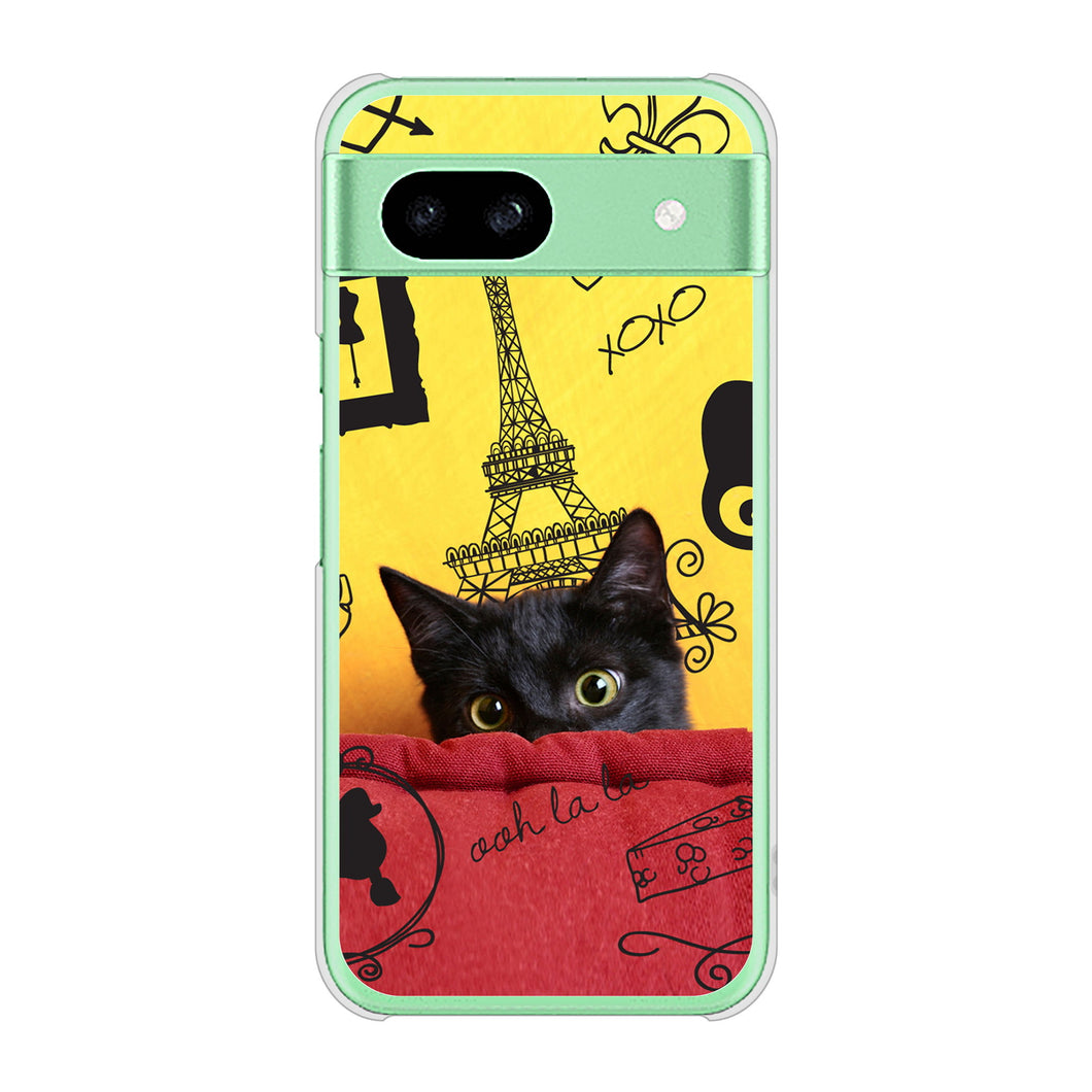Google Pixel 8a 高画質仕上げ 背面印刷 ハードケースLOVE フランス