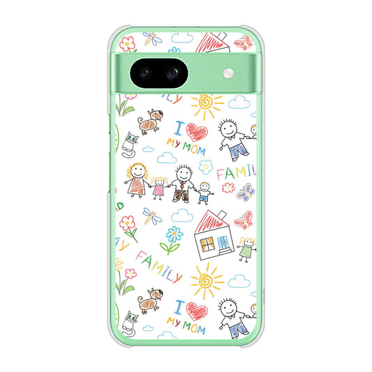 Google Pixel 8a 高画質仕上げ 背面印刷 ハードケースカップル＆ファミリー