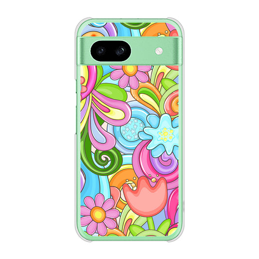 Google Pixel 8a 高画質仕上げ 背面印刷 ハードケース 【713 ミラクルフラワー】