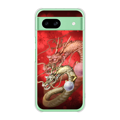 Google Pixel 8a 高画質仕上げ 背面印刷 ハードケース龍