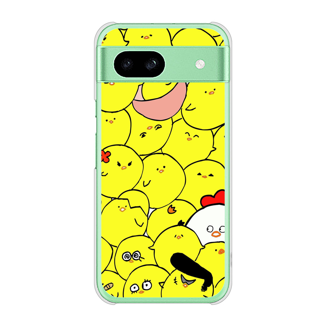 Google Pixel 8a 高画質仕上げ 背面印刷 ハードケース 【1031 ピヨピヨ】