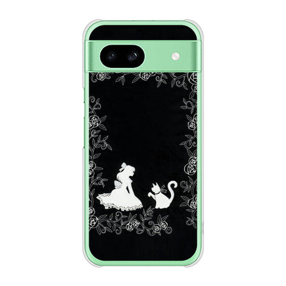 Google Pixel 8a 高画質仕上げ 背面印刷 ハードケースお姫様とネコ