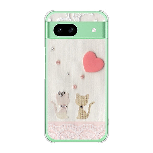 Google Pixel 8a 高画質仕上げ 背面印刷 ハードケースクラフト写真ネコ