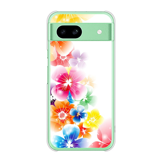 Google Pixel 8a 高画質仕上げ 背面印刷 ハードケース 【1209 光と花】