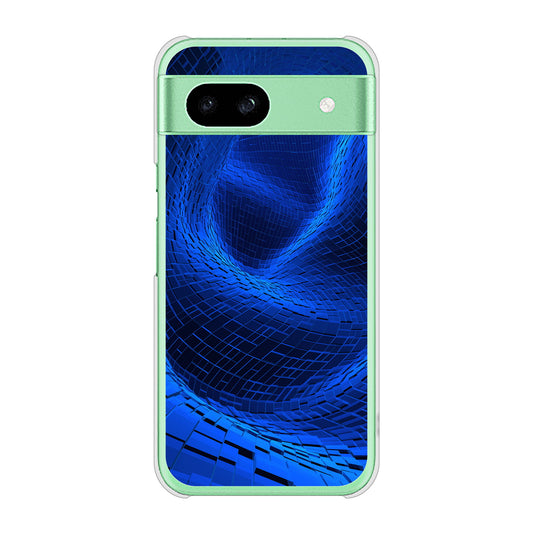 Google Pixel 8a 高画質仕上げ 背面印刷 ハードケース 【1302 ワープブルー】