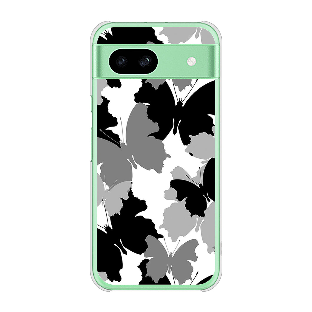 Google Pixel 8a 高画質仕上げ 背面印刷 ハードケース 【1336 夜の蝶】