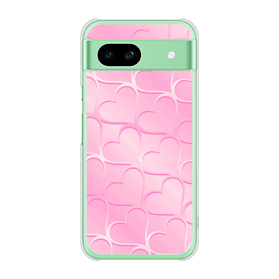 Google Pixel 8a 高画質仕上げ 背面印刷 ハードケースかくれハート