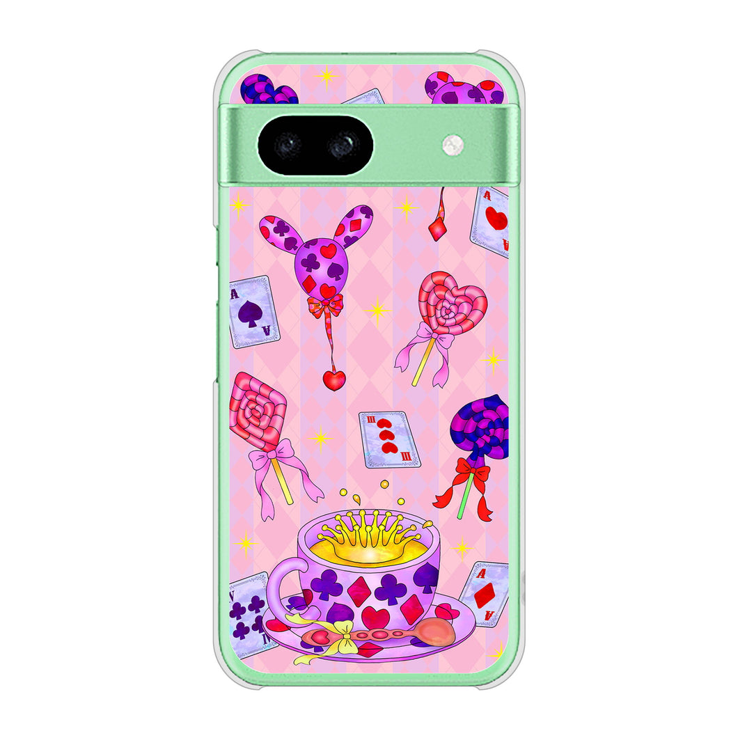 Google Pixel 8a 高画質仕上げ 背面印刷 ハードケースむかいあぐる トランプティー
