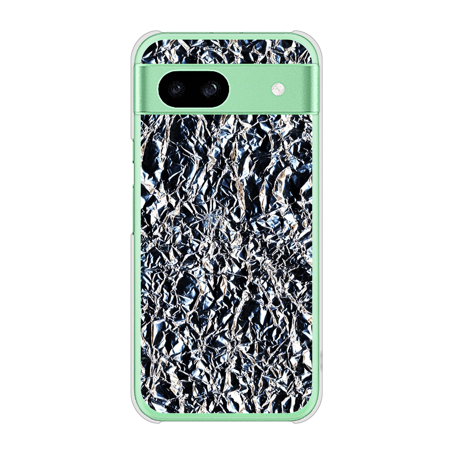 Google Pixel 8a 高画質仕上げ 背面印刷 ハードケース 【EK835 スタイリッシュアルミシルバー】