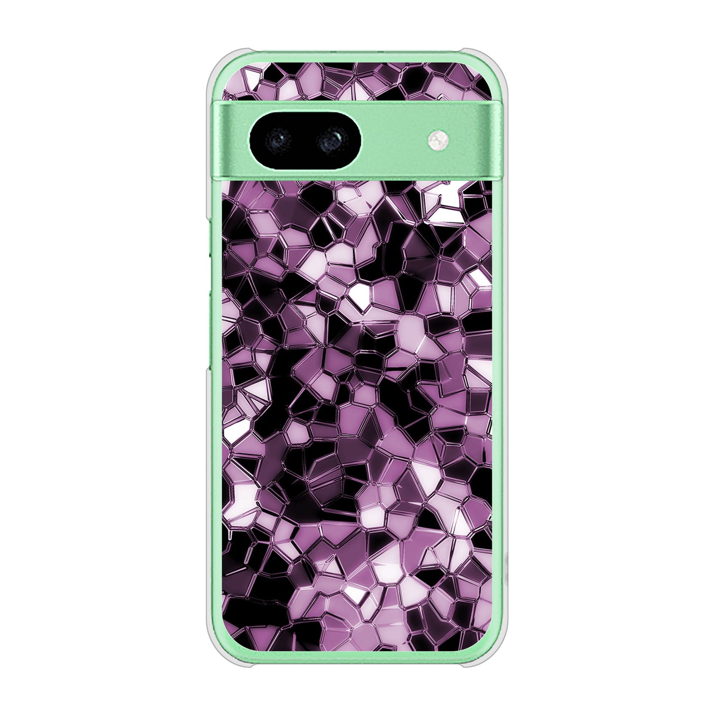 Google Pixel 8a 高画質仕上げ 背面印刷 ハードケース 【EK837 テクニカルミラーパープル】