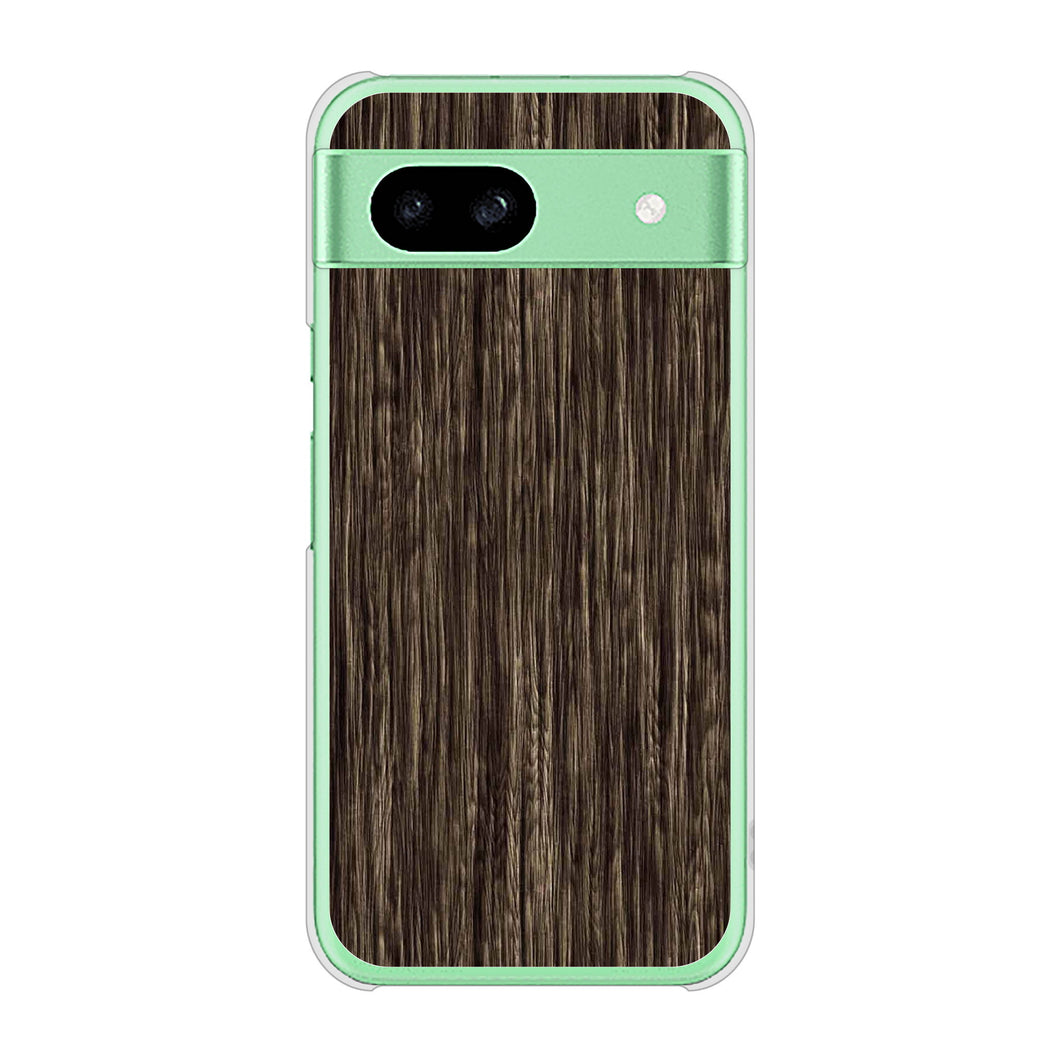 Google Pixel 8a 高画質仕上げ 背面印刷 ハードケース 【EK848 木目ダークブラウン】