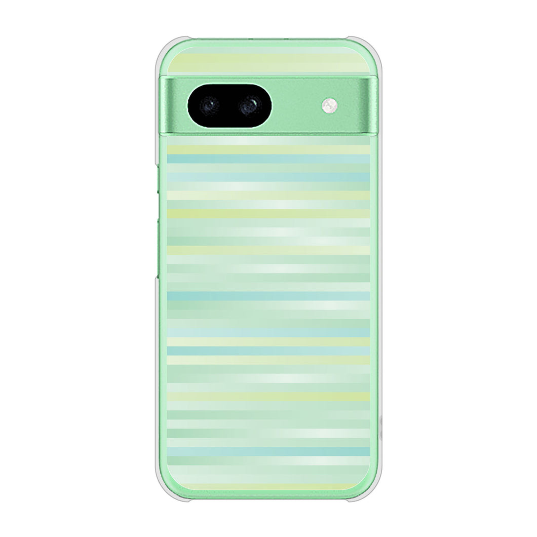 Google Pixel 8a 高画質仕上げ 背面印刷 ハードケースグラデーションボーダー