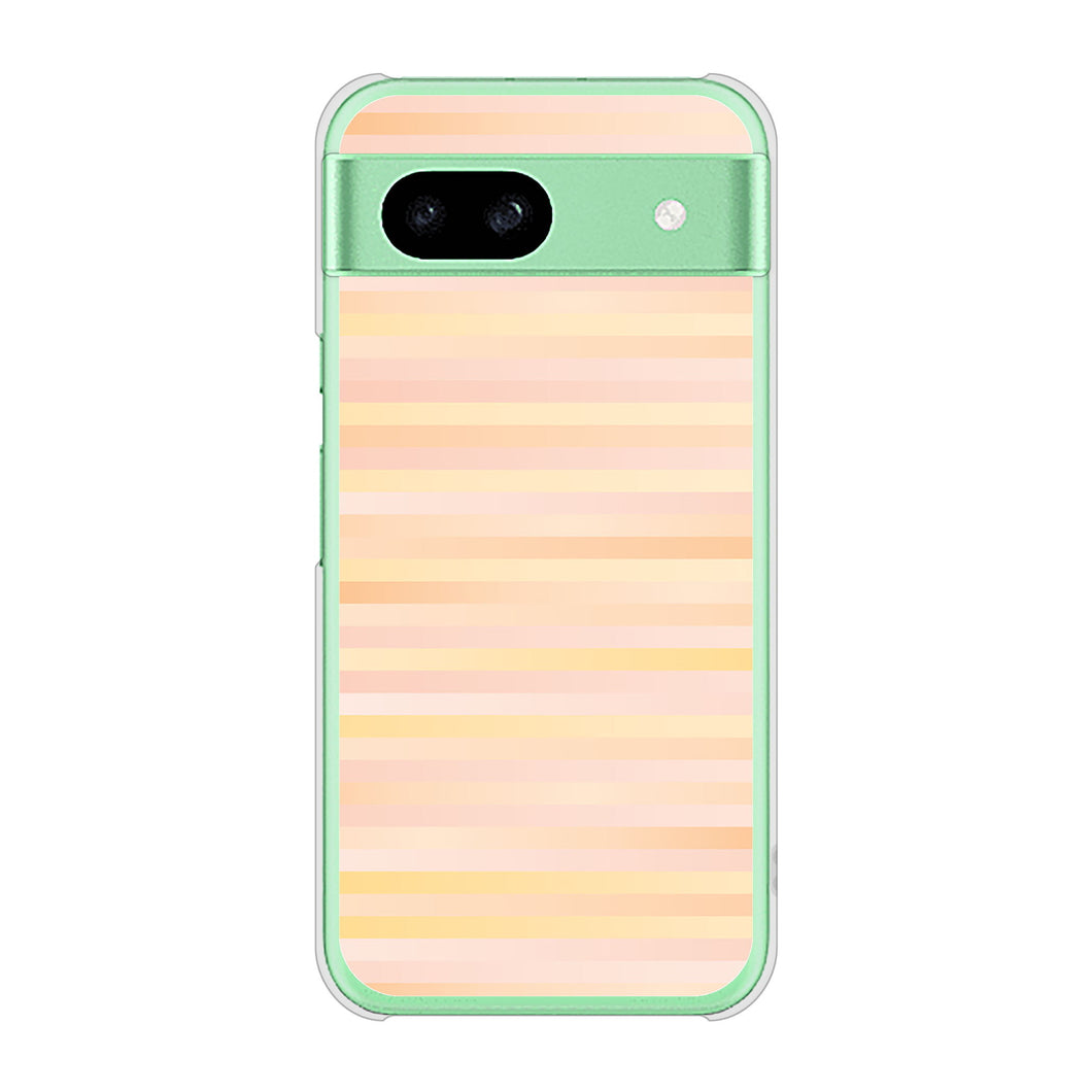Google Pixel 8a 高画質仕上げ 背面印刷 ハードケースグラデーションボーダー