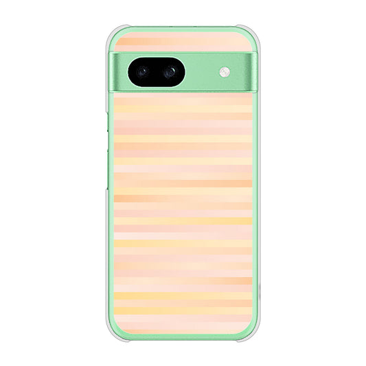 Google Pixel 8a 高画質仕上げ 背面印刷 ハードケースグラデーションボーダー