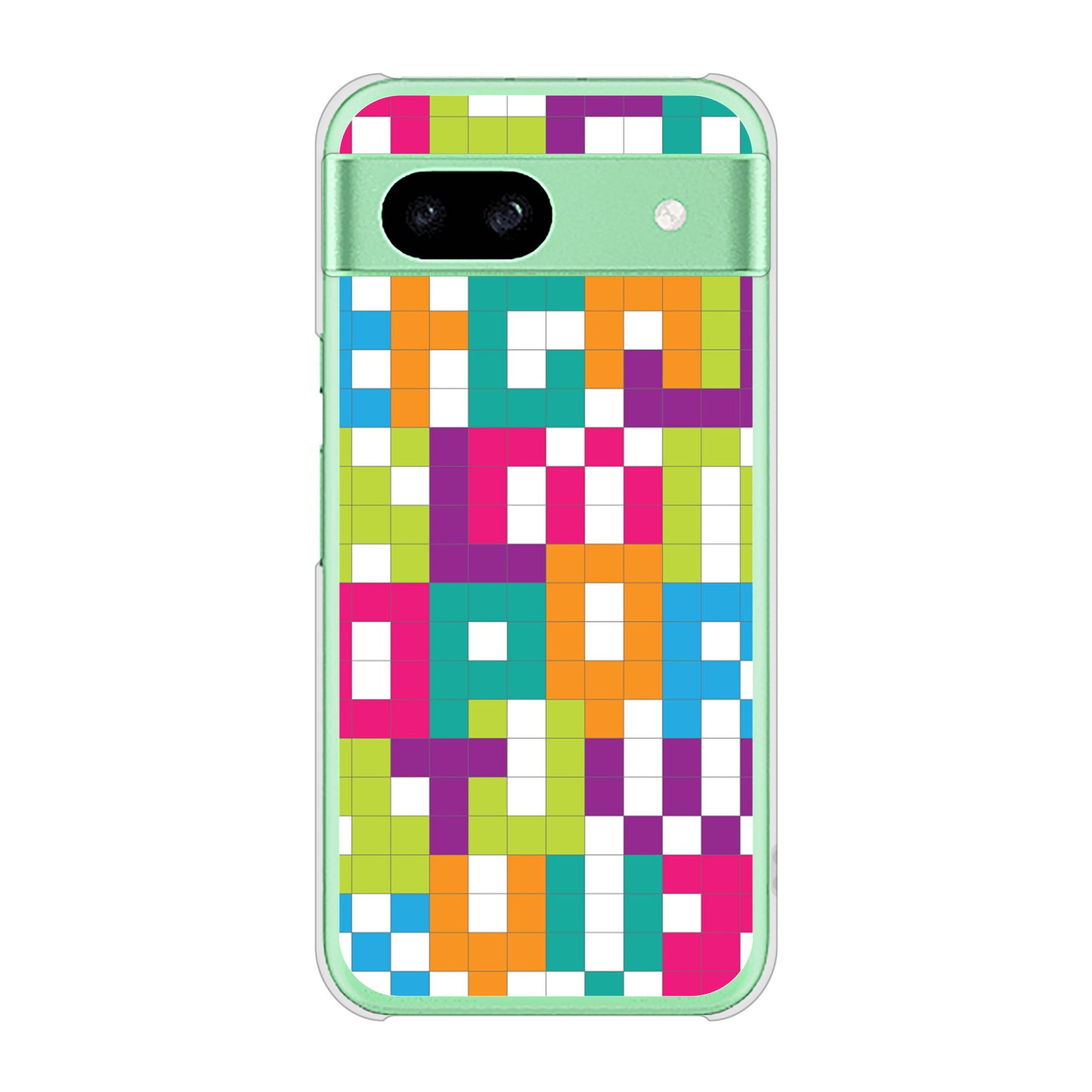 Google Pixel 8a 高画質仕上げ 背面印刷 ハードケース 【IB916 ブロックアルファベット】