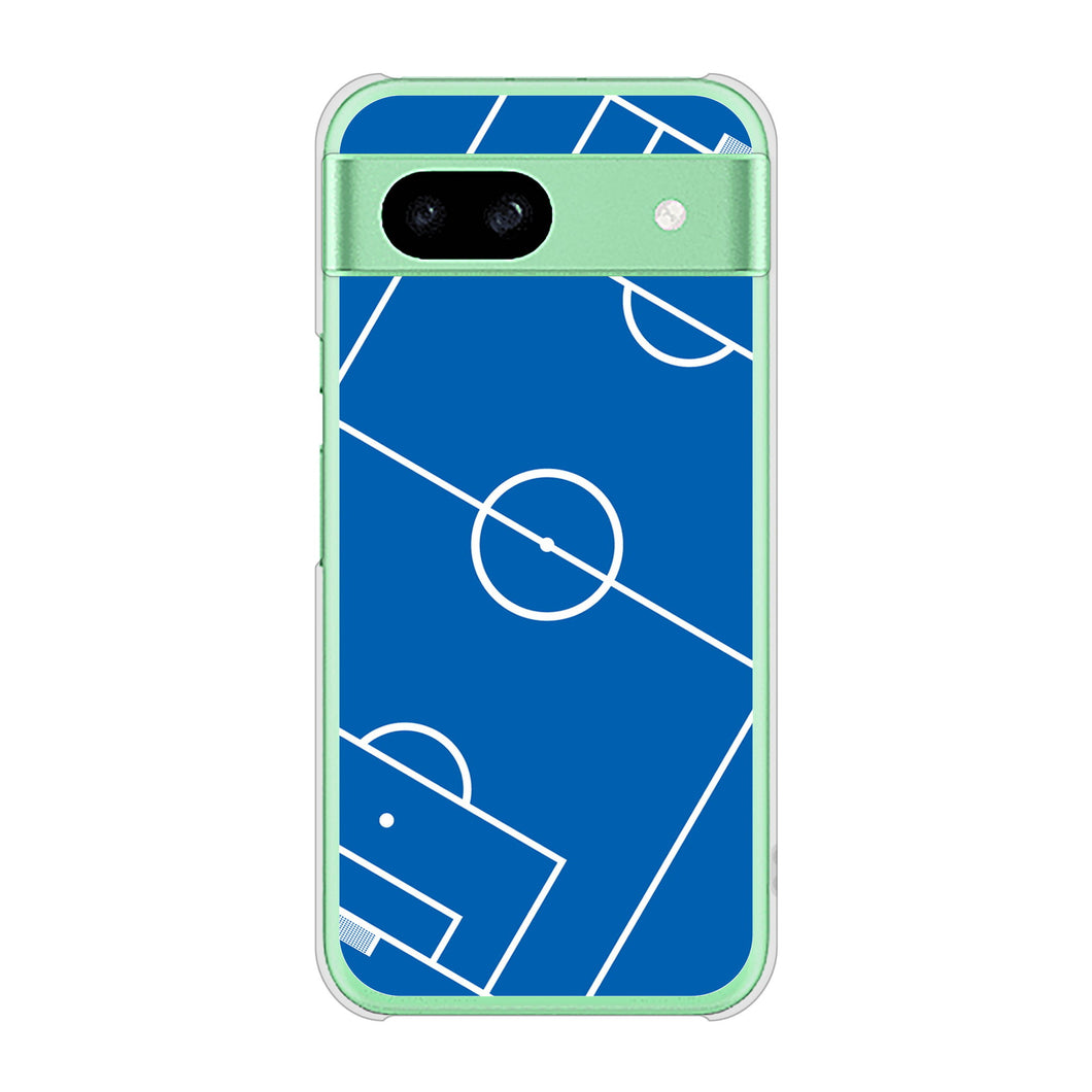 Google Pixel 8a 高画質仕上げ 背面印刷 ハードケース 【IB922 SOCCER_ピッチ】