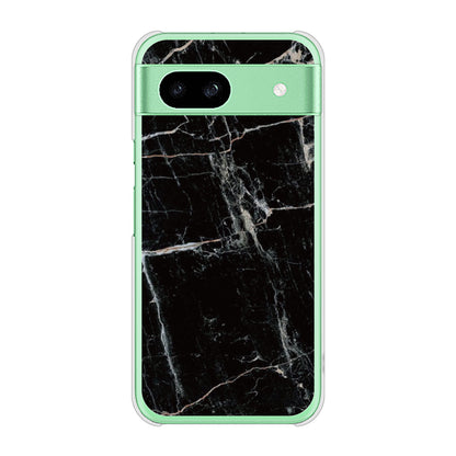 Google Pixel 8a 高画質仕上げ 背面印刷 ハードケース大理石BK