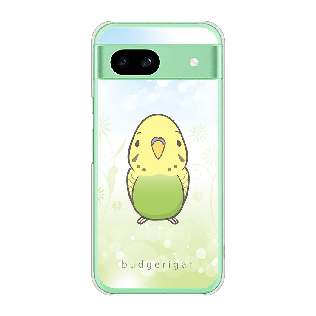 Google Pixel 8a 高画質仕上げ 背面印刷 ハードケースセキセイインコ