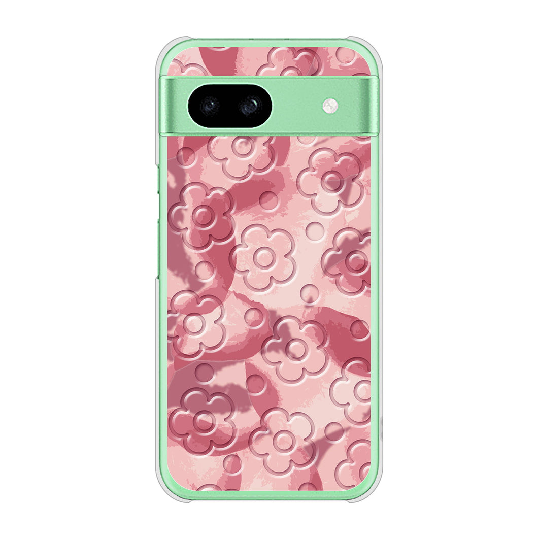 Google Pixel 8a 高画質仕上げ 背面印刷 ハードケースフラワーヴェルニ