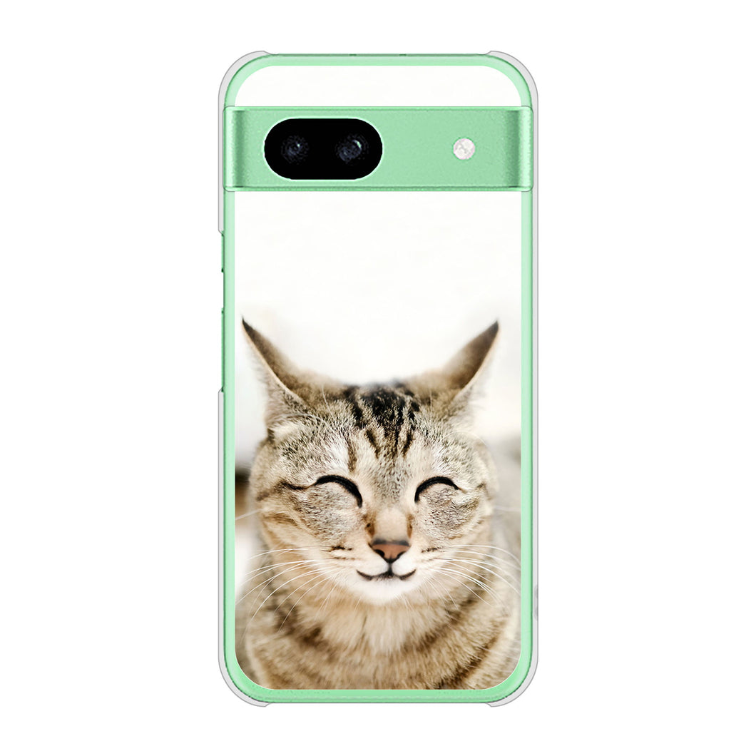 Google Pixel 8a 高画質仕上げ 背面印刷 ハードケース 【VA801 笑福ねこ】