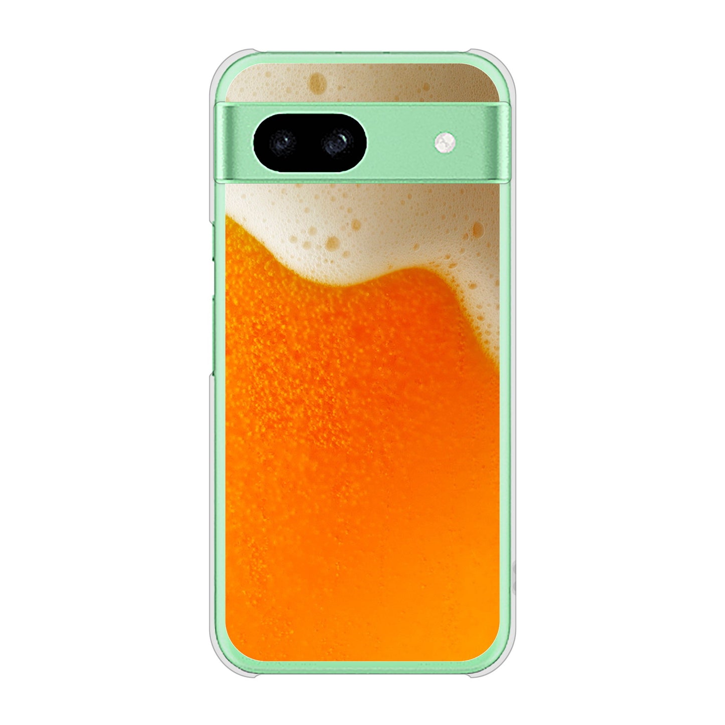 Google Pixel 8a 高画質仕上げ 背面印刷 ハードケース生ビール