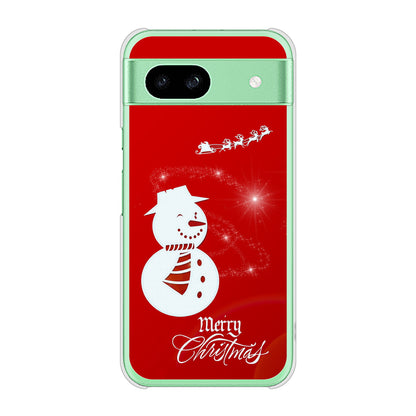 Google Pixel 8a 高画質仕上げ 背面印刷 ハードケースクリスマス