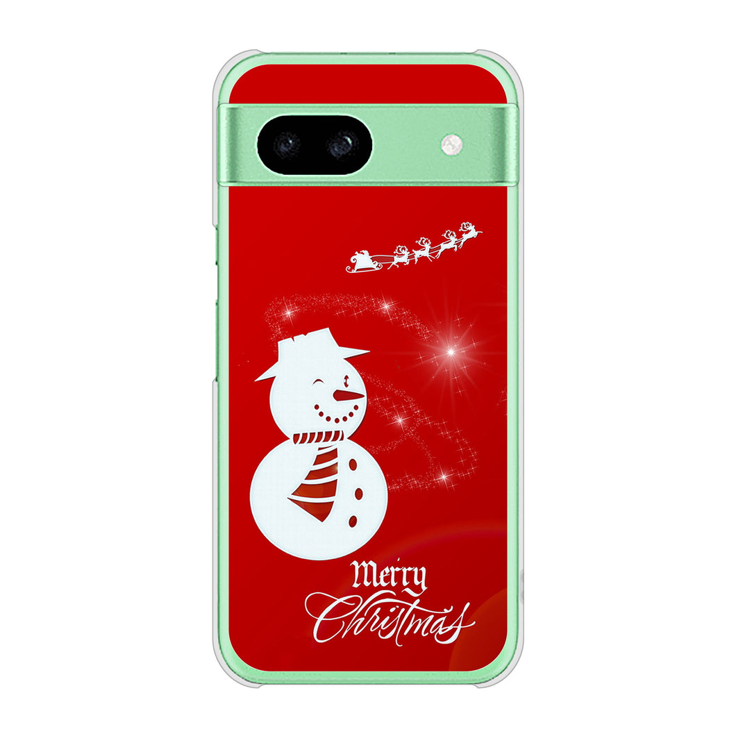 Google Pixel 8a 高画質仕上げ 背面印刷 ハードケースクリスマス