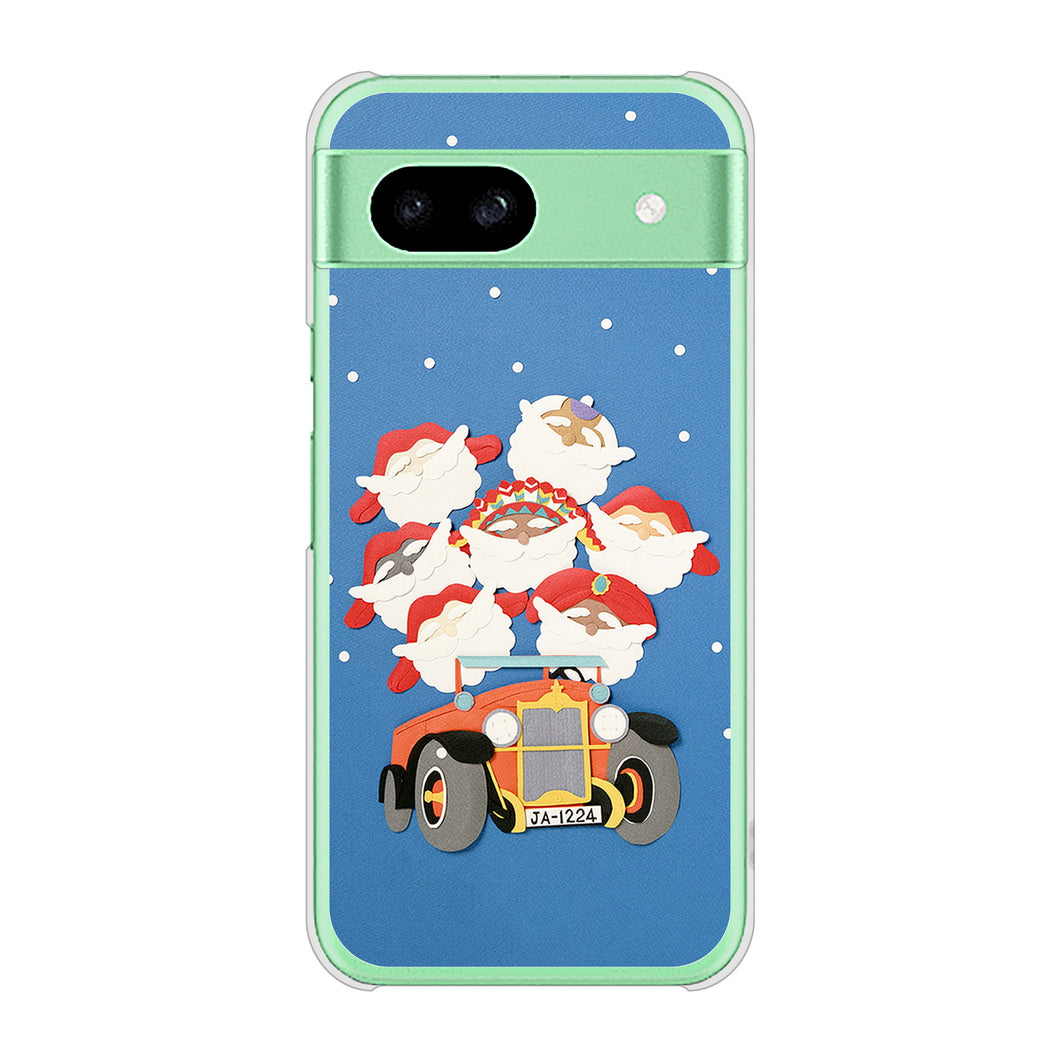 Google Pixel 8a 高画質仕上げ 背面印刷 ハードケースクリスマス