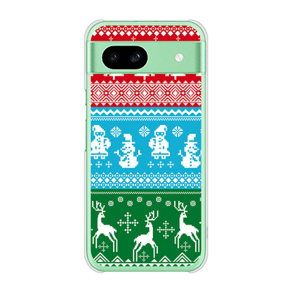 Google Pixel 8a 高画質仕上げ 背面印刷 ハードケースクリスマス