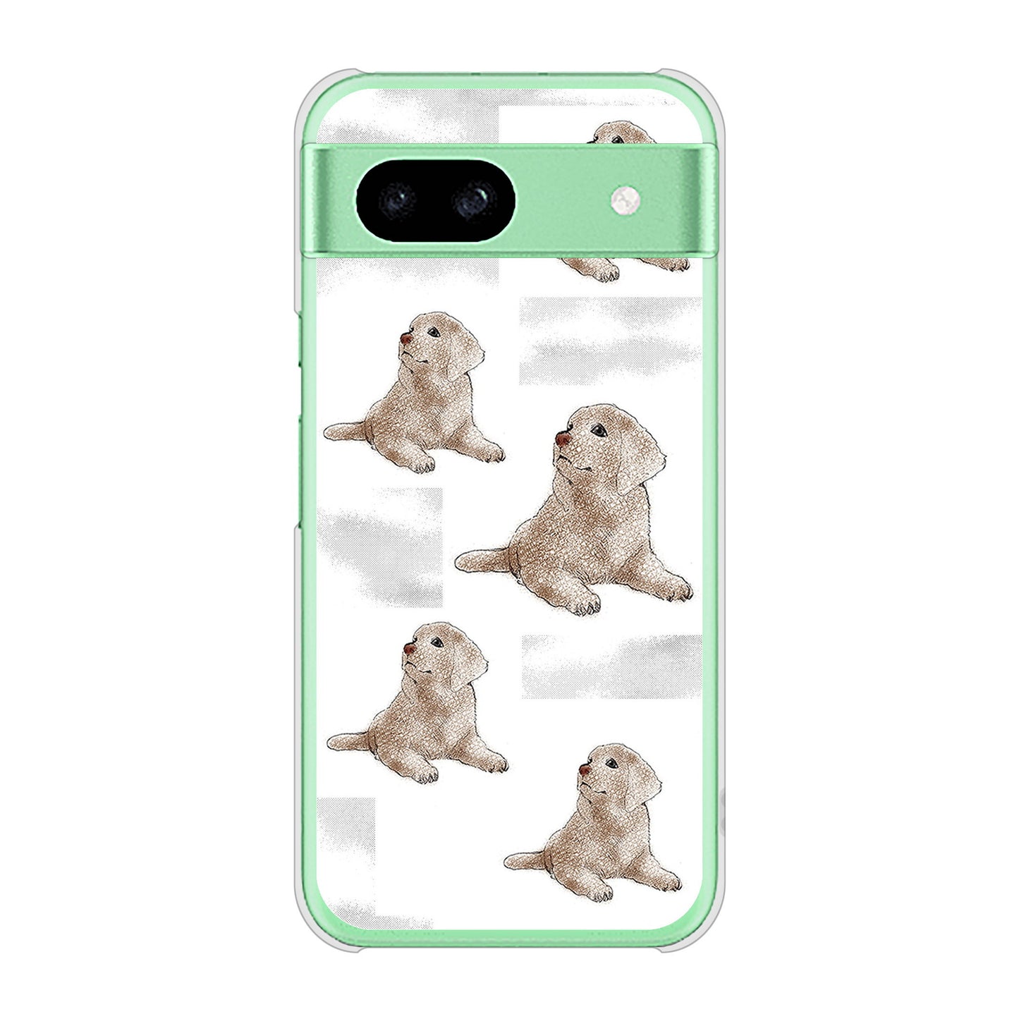 Google Pixel 8a 高画質仕上げ 背面印刷 ハードケースラブラドールレトリバー