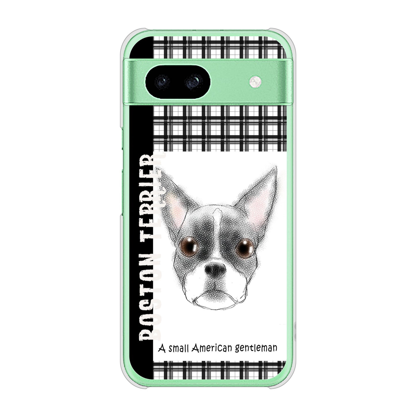 Google Pixel 8a 高画質仕上げ 背面印刷 ハードケースボストンテリア