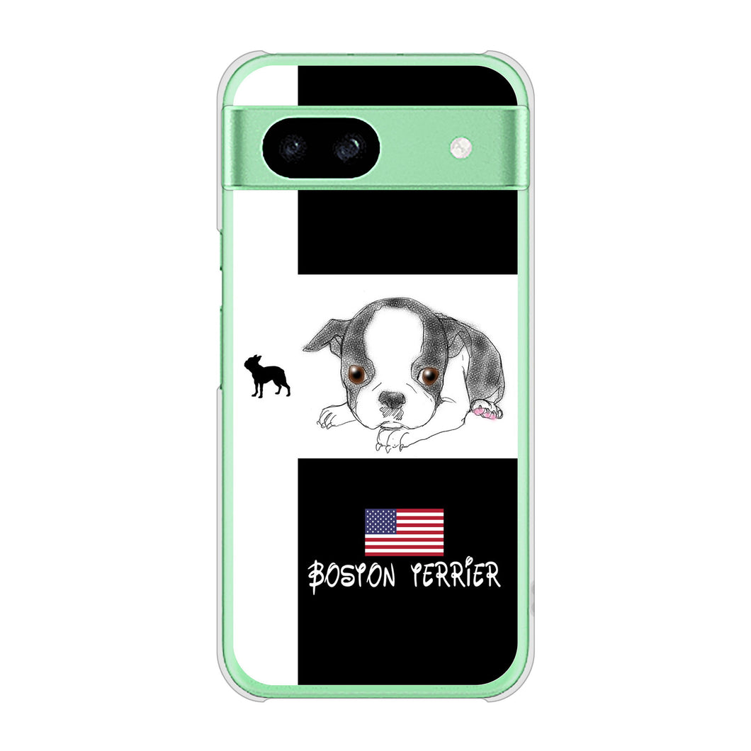 Google Pixel 8a 高画質仕上げ 背面印刷 ハードケースボストンテリア