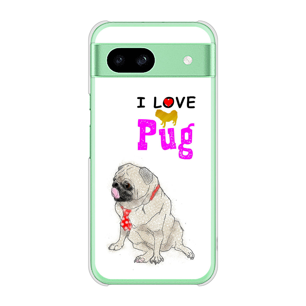 Google Pixel 8a 高画質仕上げ 背面印刷 ハードケースパグ