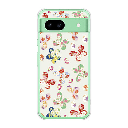Google Pixel 8a 高画質仕上げ 背面印刷 ハードケース和花柄