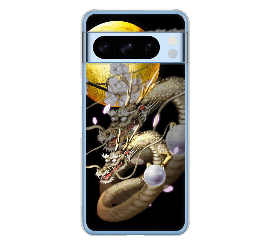 Google Pixel 8 Pro 高画質仕上げ 背面印刷 ハードケース龍