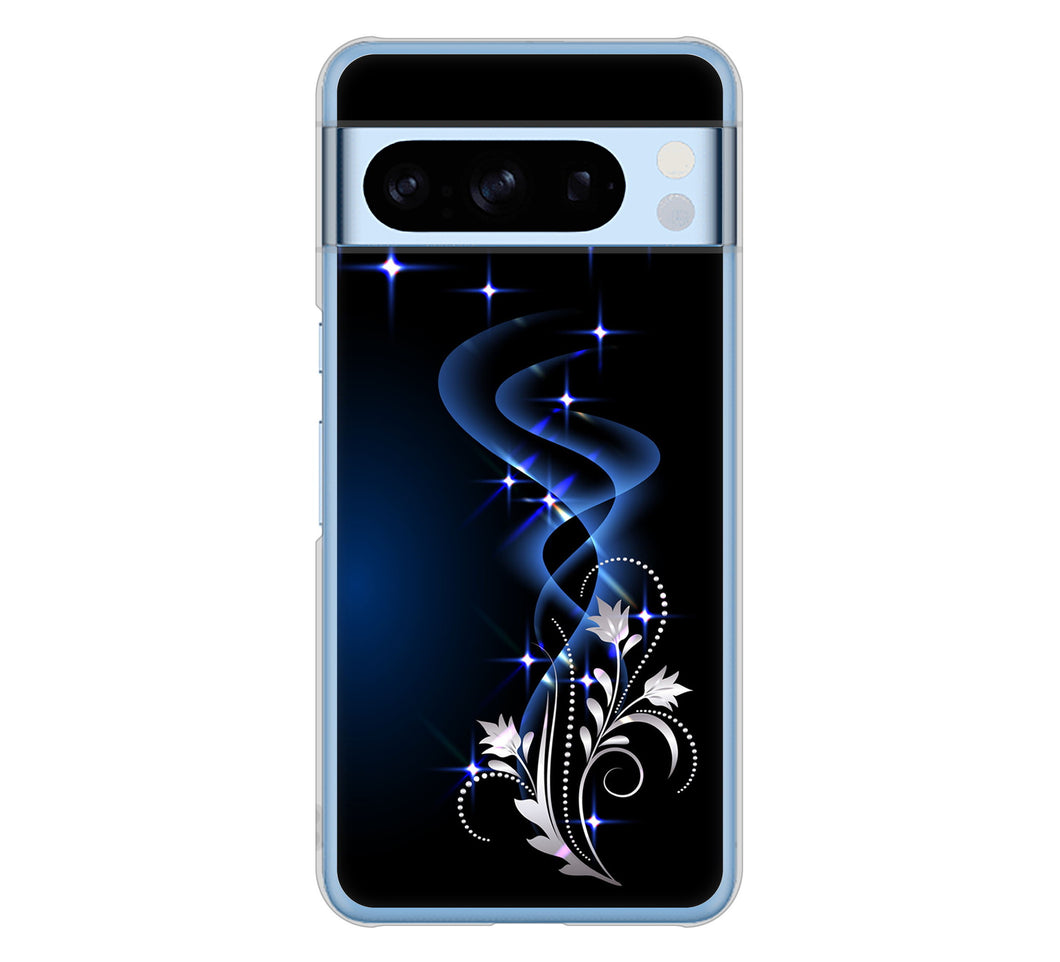 Google Pixel 8 Pro 高画質仕上げ 背面印刷 ハードケース 【1278 華より昇る流れ】