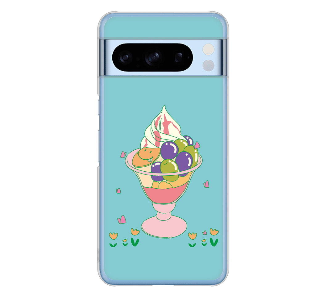 Google Pixel 8 Pro 高画質仕上げ 背面印刷 ハードケーススイーツイラスト
