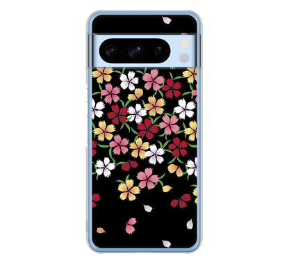 Google Pixel 8 Pro 高画質仕上げ 背面印刷 ハードケース和花柄
