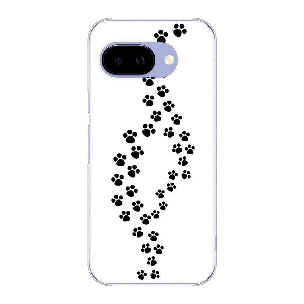 Google Pixel 9a 高画質仕上げ 背面印刷 ハードケース 【066 あしあと】