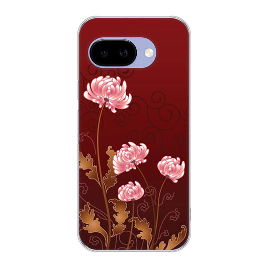 Google Pixel 9a 高画質仕上げ 背面印刷 ハードケース 【375 優美な菊】