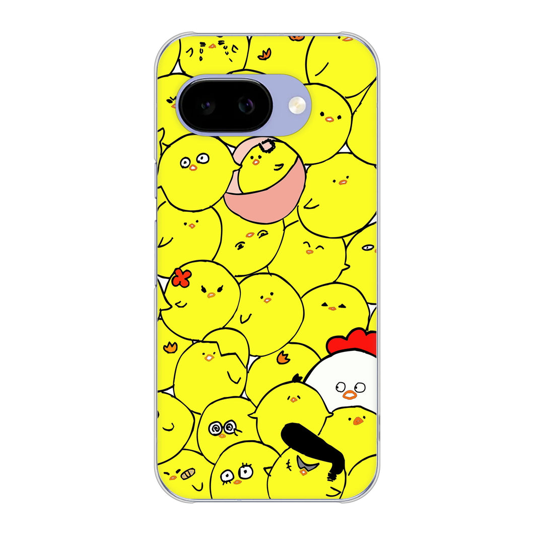 Google Pixel 9a 高画質仕上げ 背面印刷 ハードケース 【1031 ピヨピヨ】
