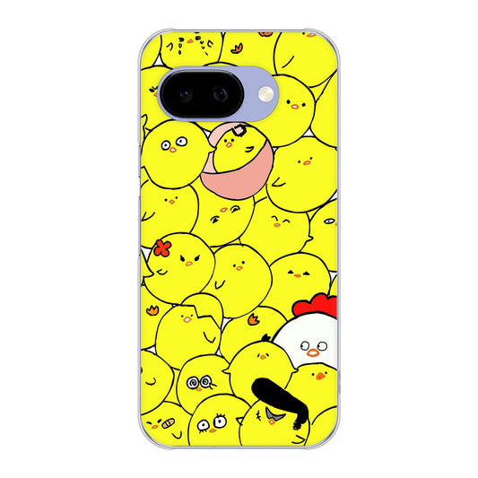 Google Pixel 9a 高画質仕上げ 背面印刷 ハードケース 【1031 ピヨピヨ】