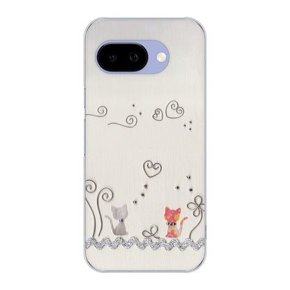 Google Pixel 9a 高画質仕上げ 背面印刷 ハードケースクラフト写真ネコ