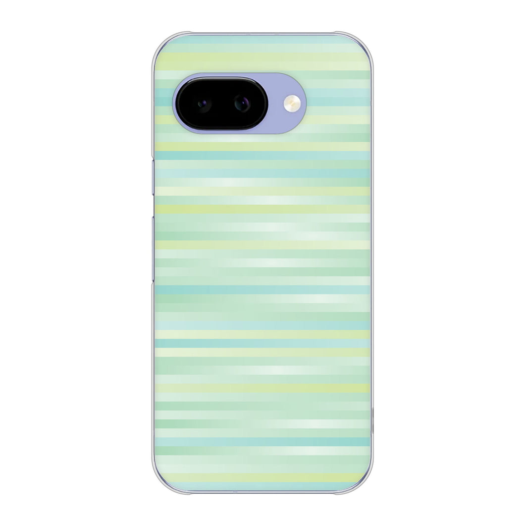 Google Pixel 9a 高画質仕上げ 背面印刷 ハードケースグラデーションボーダー