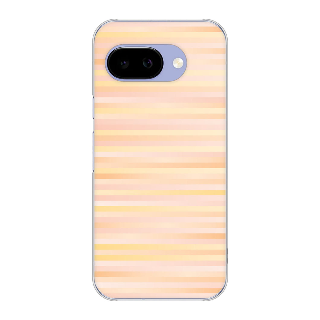 Google Pixel 9a 高画質仕上げ 背面印刷 ハードケースグラデーションボーダー