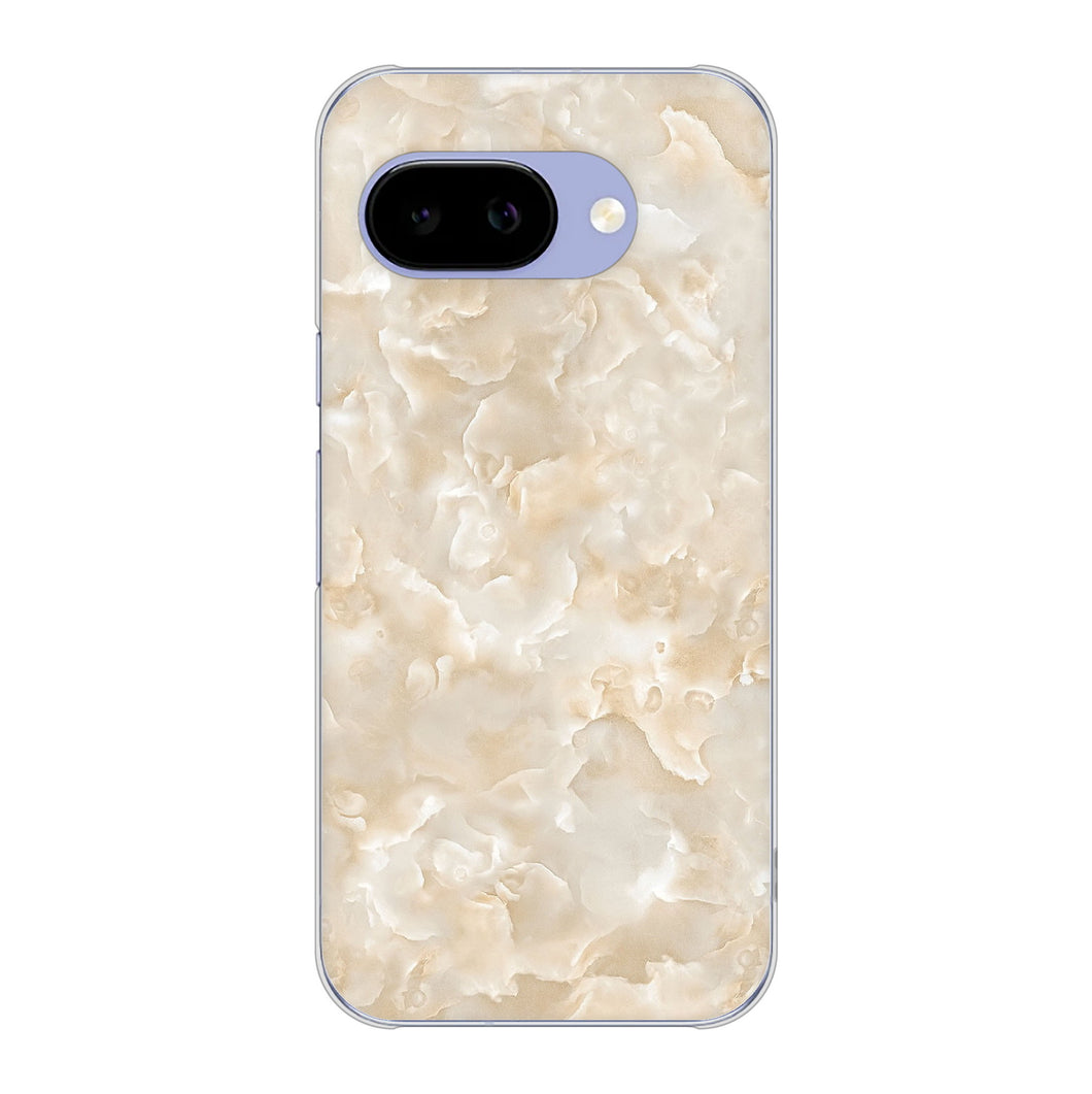 Google Pixel 9a 高画質仕上げ 背面印刷 ハードケース大理石BK